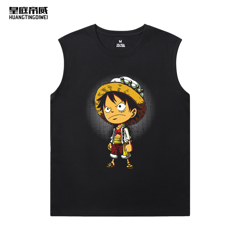 卡通动漫联名短袖T恤男路飞索隆乔巴周边情侣装纯棉半袖背心衣服