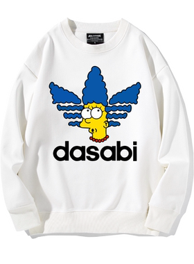 搞怪dasabi圆领卫衣男女社交牛逼