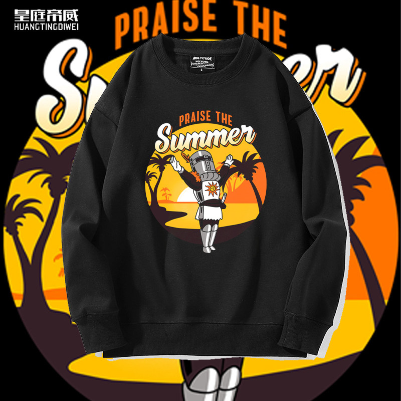 黑魂洋葱太阳骑士圆领套头卫衣黑暗之魂周边索拉尔赞美太阳潮外套