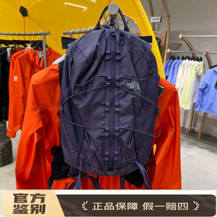 TheNorthFace北面15L 百搭户外双肩包可调节腰带紫色男女同款8HRZ