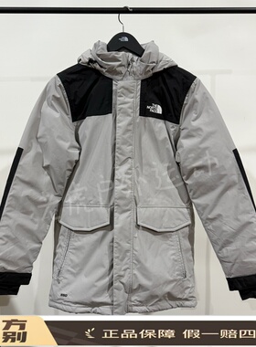 北面THE NORTH FACE 户外防水保暖550蓬羽绒服 男款 灰色NF0A4U81