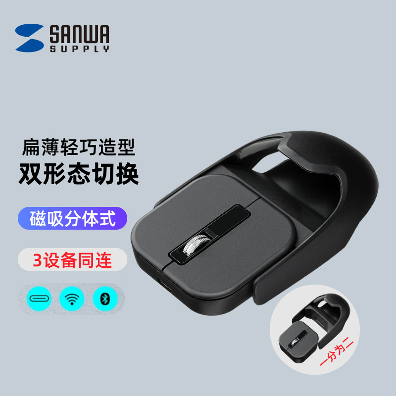 日本SANWA山业无线迷你鼠标图片