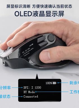 日本SANWA无线蓝牙鼠标带显屏