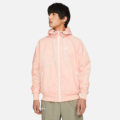 NIKE男子风行者淡粉防风连帽外套