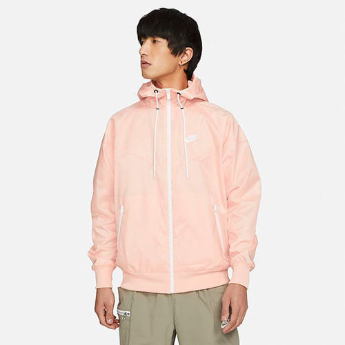 NIKE男子风行者淡粉防风连帽外套