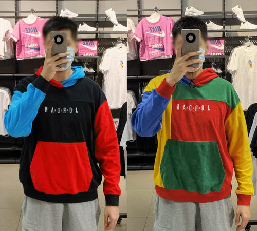 JORDANAJ男子拼色运动连帽卫衣