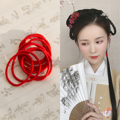 小皮筋发圈记川国风尼龙发绳