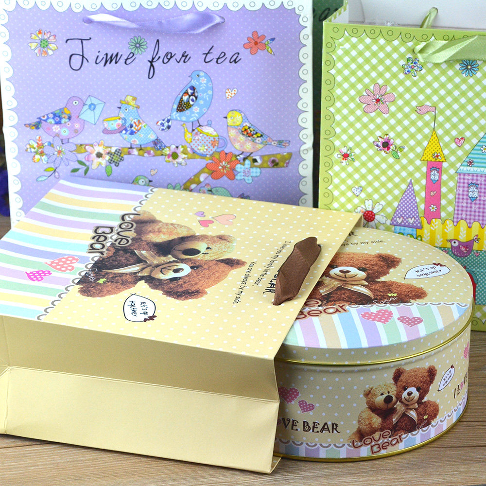 中号曲奇专属包装纸袋饼干卡通碎花手提纸袋 礼品袋 饼干盒包装袋,厨房/烹饪用具,点心包装盒/包装袋,淘宝优惠券,粉丝福利购,淘宝优惠卷