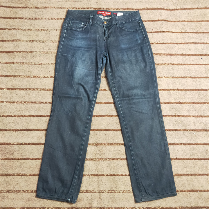 09点 二手 丹麦著名品牌O 女士学生低腰直筒牛仔裤 W83 W712