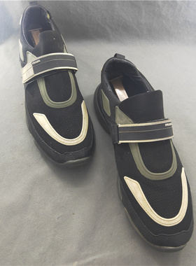 09点 二手男鞋 奢侈品牌PA 男士时尚魔术贴帆休闲鞋 42码 V32