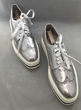 09点 二手 奢侈品牌PA 古着中性款男女士时尚休闲鞋 38码 T151