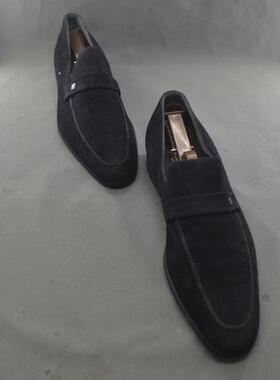 109点 二手 世界著名皮件精品 男士翻毛皮套脚休闲鞋 41码 PT151