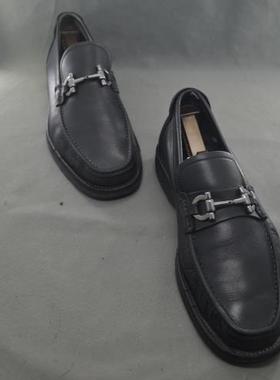 全场清仓 世界手工名鞋SF 男士真皮套脚商务休闲鞋41 1/2码J89