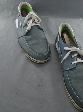 全场清仓09点 德国奢侈品牌 男士系带真皮休闲鞋板鞋 44码 P185