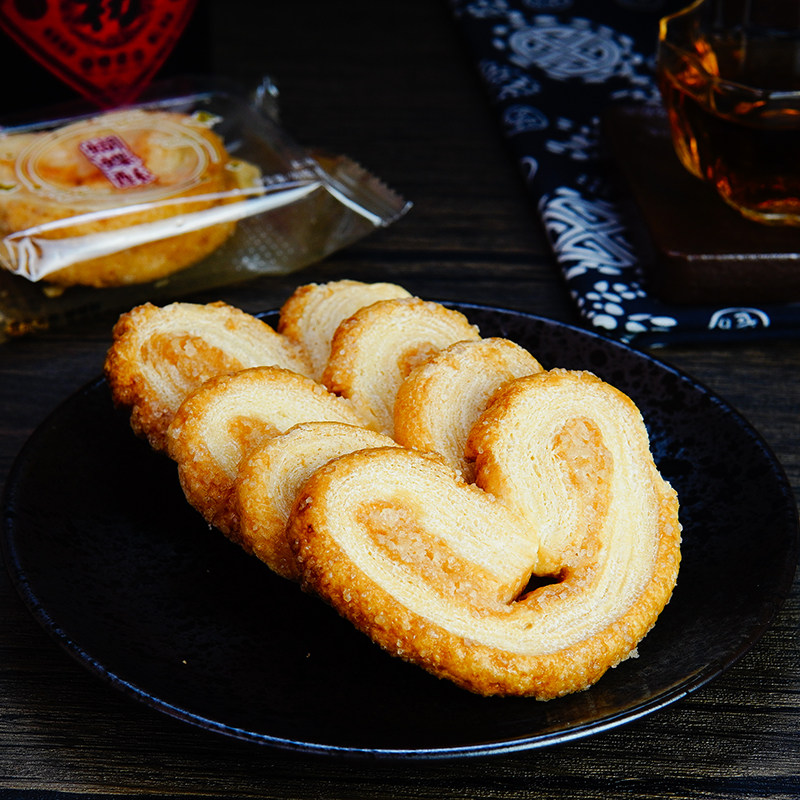 上海特产点心老香斋蝴蝶酥500g 奶香味传统糕点美味酥脆点心零食