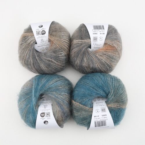 Lana Gatto Silk Mohair Printed意大利进口毛线真丝小马海毛渐变