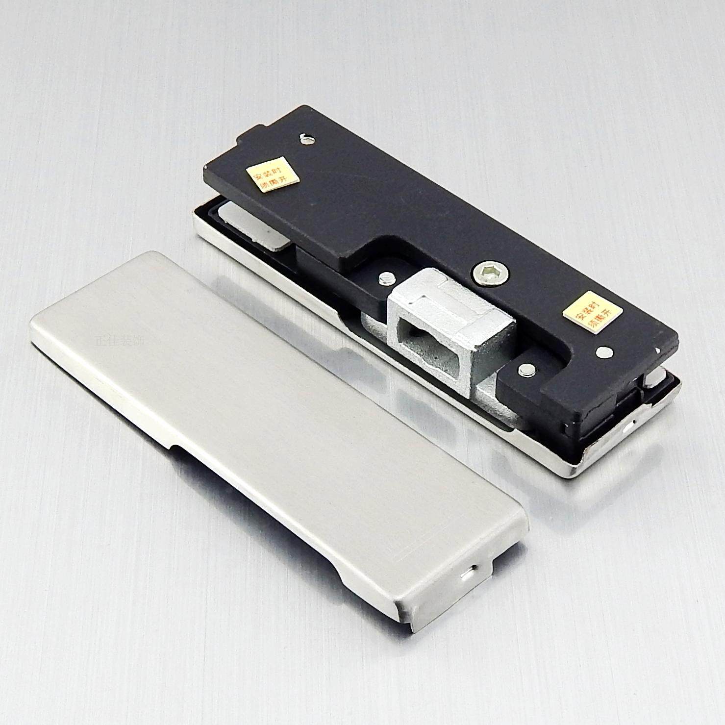 玻璃门夹上下门夹点夹一字夹上下夹门夹子无框地弹簧门配件下门夹