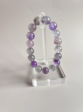 天然紫超七 紫超随型满矿白天能力提升夜晚安眠水晶手串