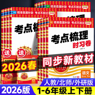 2026春新版王朝霞考点梳理时习卷小学三四五六年级一二年级上下册试卷测试卷全套人教版语文数学英语单元检测卷查漏补缺 王晓霞