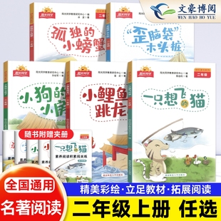 小房子小鲤鱼跳龙门一只想飞 小螃蟹歪脑袋木头桩小狗 2025秋上册阳光同学快乐读书吧上册孤独 猫名著阅读课外书 二年级