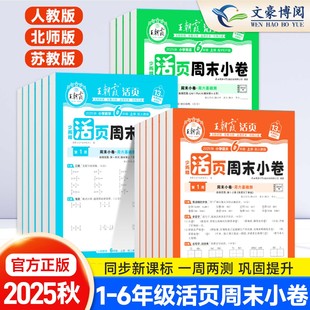 卷期中末复习测试卷 6年级语数英课本同步训练一二三四五六年级周末小测卷计算默写同步单元 王朝霞活页周末小卷2025新版 上册小学1