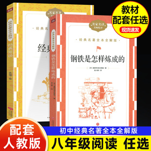 经典常谈朱自清和钢铁是怎样炼成的 正版原著 原版 初中八年级下册语文必读课外书籍无删减全解版文学阅读名著配套人教课本 昆虫记