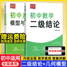 2025新版初中数学二级结论几何模型与辅助线秘籍七八九年级同步专项训练习册解题思维方法大全初一二三专用例题解析解题方法与技巧