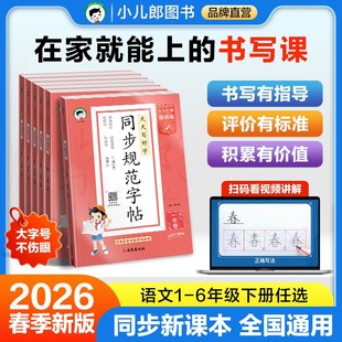 【2026春季新版】小儿郎53小学基础练同步规范字帖一二三四五六年级上册任选全国通用字帖小学生专用同步字帖