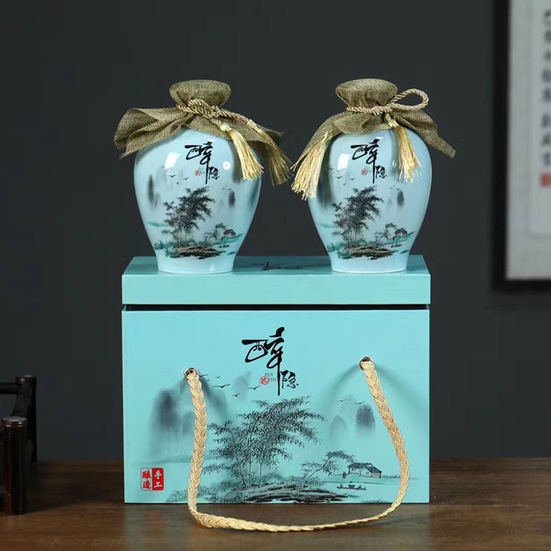 带盖密封陶瓷酒瓶酒罐酒坛子