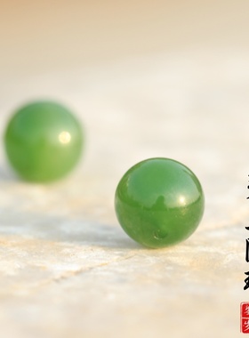 俄罗斯碧玉散珠高级感碧玉圆珠