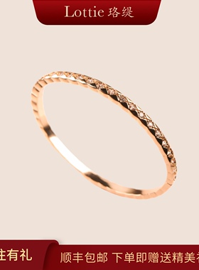 Lottie珞缇小香菱格纹满钻手镯轻奢小众精致复古宫廷风高级气质