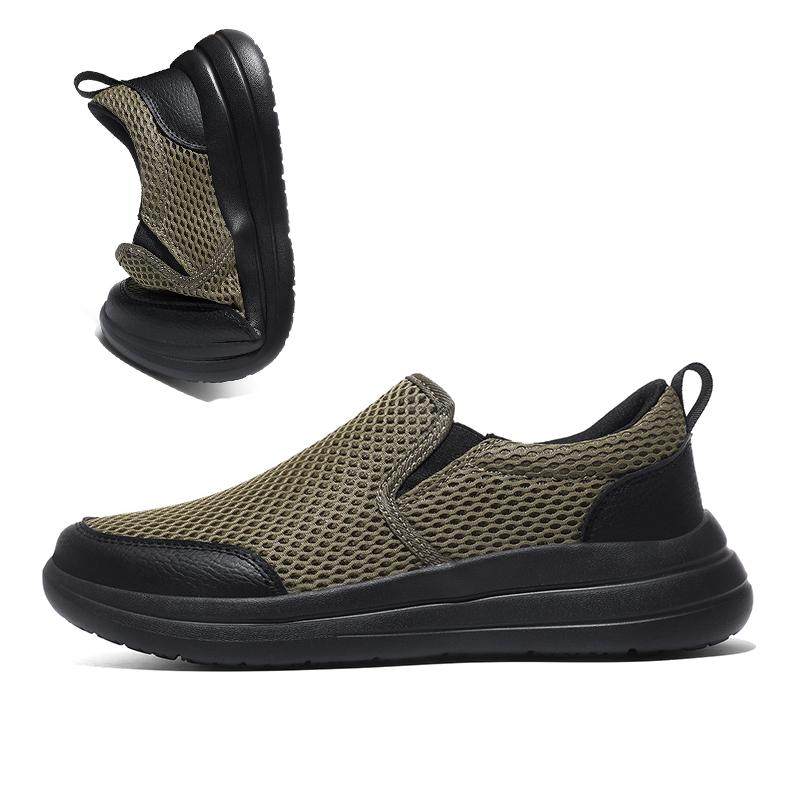 迈吧网面鞋透气软底套脚鞋