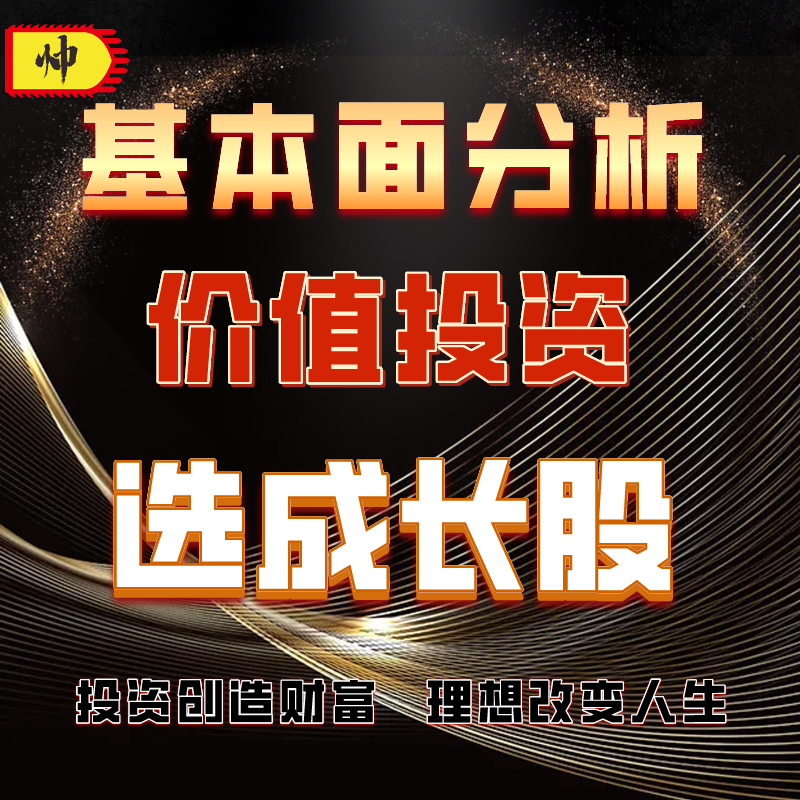 【自动发货】股票学习基本面分析视频教程价值投资分析与股票估值