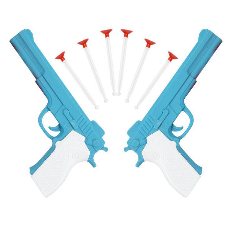 左轮手枪软弹枪吸盘枪可发射吸盘子弹的吸玻璃户外12.5cm玩具模型