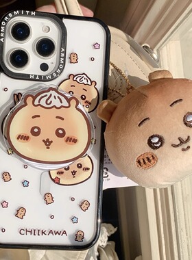 可爱卡通面包吉伊卡哇适用iPhone16/15promax手机壳16promax彩绘磨砂磁吸壳13苹果14Pro全包壳15Pro