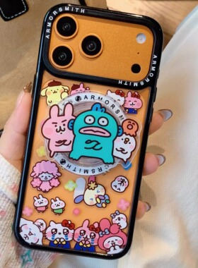 可爱卡通丑鱼卡娜赫拉KT适用iPhone17/17promax手机壳16promax彩绘磁吸壳13苹果14Pro全包壳15Pro