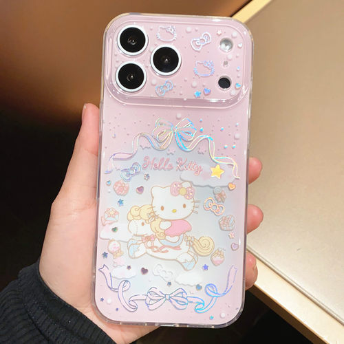 少女心粉色木马适用iPhone17/17promax手机壳16promax光面壳13苹果14Pro全包壳15Pro