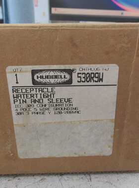 HubbellWatertightReceptacle530R9W30A120208V4P5W全新剩余
