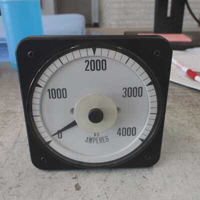 Crompton AC Ammeter 07705FALSUEC6SN Range 04000A Used