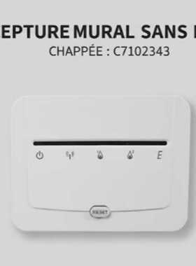 Rcepteur 5 LEDs Mural Sans Fil Chappe C7102343  Pour Chaudir