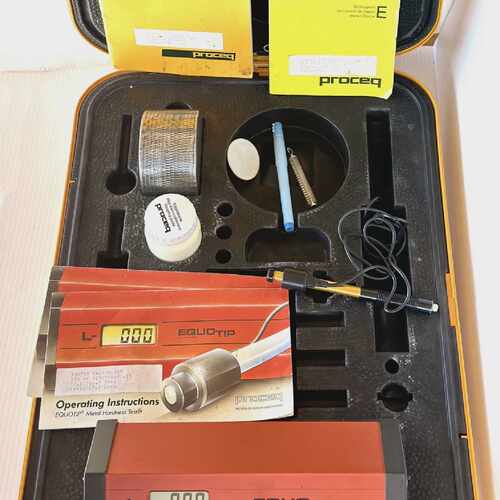 Proceq Equotip Hardness Tester with TypeD Test Block and Typ