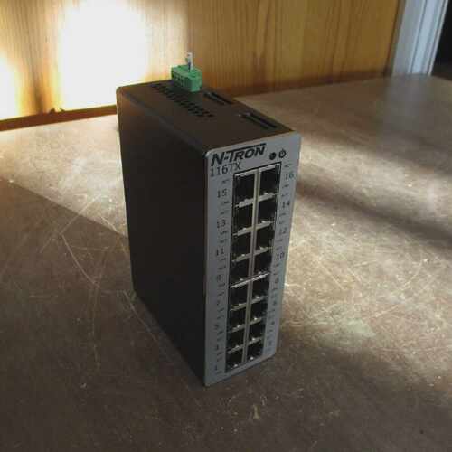 NTron工业以太网交换机116TX16端口1049VDC300mA二手