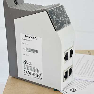 Moxa IM4TX 4Port 10100BTX RJ45 Industrial Ethernet Switch *N
