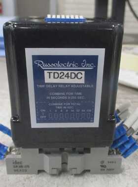 Russelectric可调时延继电器TD24DC范围0255秒带底座二手