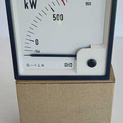 DEIF DQ96X kW Kilowatt Meter 240deg moving coil meter 420mA