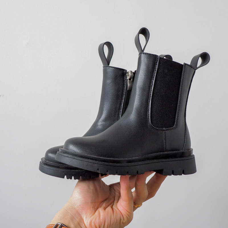 女童靴子2025新款秋冬加绒英伦风马丁靴潮切尔西短靴高帮儿童皮靴,童鞋/婴儿鞋/亲子鞋,皮靴,淘宝优惠券,粉丝福利购,淘宝优惠卷