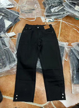 大码江南一村24383夏款9份牛仔烟管裤2024年新品200斤胖妹