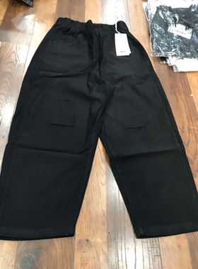 江南一村19353大码松紧腰休闲裤8分裤烂洞 特价不退换