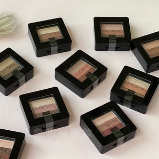 Missha谜尚三色渐变眼影哑光大地色珠光懒人易上色裸妆眼部新手