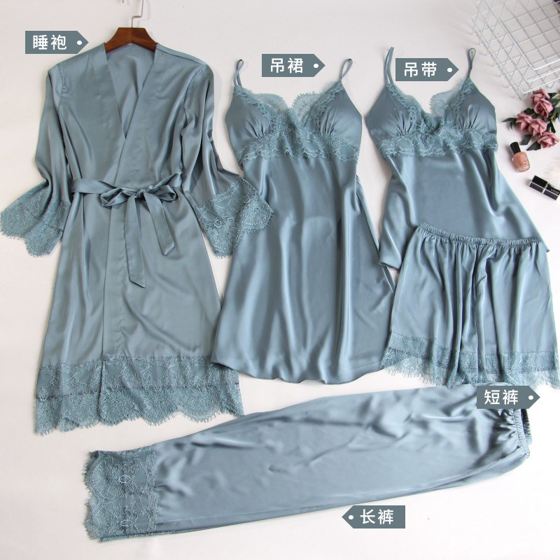 性感件套装吊带薄款可外穿睡衣